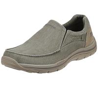 Skechers Previsto-Avillo, Mocassino Uomo, Cachi, 48.5 EU Larga