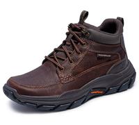 Skechers Extra Wide Fit Respected Boswell, Stivaletto Uomo, Marrone, 43 EU X-Larga
