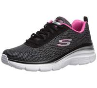 Skechers Fashion Fit-bold Boundaries, Scarpe da Ginnastica Donna, Nero Black Hot Pink Bkhp, 38.5 EU
