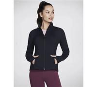 Skechers Felpa Zip Stretch Nera Donna JA132 BLK