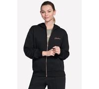 Skechers Felpa Zp Capp Nera Donna JA286 BLK