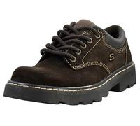 Skechers Parties-Mate Oxford Shoes, Donna, Camoscio Marrone Cioccolato, 38 EU