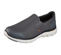 Skechers Flex Advantage 4.0 Tuscan, Scarpe Uomo, Charcoal Mesh Pu Orange Trim, 46 EU