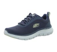 Skechers Flex Advantage 5.0 Concourse, VANTAGGIO Uomo, Navy Mesh/Duraleather/Orange Trim, 43 EU