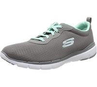 Skechers Flex Appeal 3.0 First Insight, Sneakers Donna, Grigio Gray Mesh Mint Trim, 36 EU
