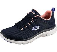Skechers Flex Appeal 4.0 Modi Eleganti, Scarpe da ginnastica Donna, Multi Trim Della Maglia Della Marina, 39 EU