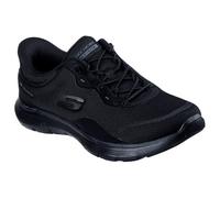 Skechers Donna Slip-ins: Flex Appeal 5.0 - Easy Breezy Sneaker in Nero, Taglia 39, Vegan, Lavabile in lavatrice