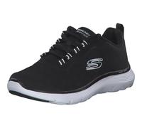 Skechers Sneaker basse donna Flex Appeal 5.0 New Path Rete nera, finiture bianche - 40 EU