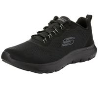 Skechers Flex Appeal 5.0 New PathSneaker Donna, Nero Mesh Grigio Trim, 4 UK Wide