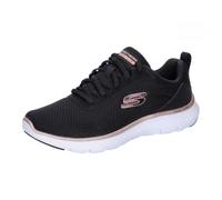 Skechers - Flex Appeal 5.0, Scarpe da Ginnastica, White Mesh Silver Trim, 43 EU