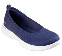 Skechers Flex da Viaggio-Siena, Mocassino Donna, Blu Navy/Bianco, 40 EU