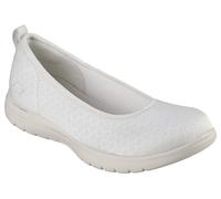 Skechers Flex da Viaggio-Siena, Mocassino Donna, Naturale, 36.5 EU