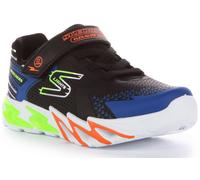 Scarpe Skechers S Lights Flex-Glow Bolt blu elettrico nero verde bambini - 35