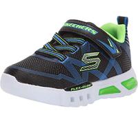 Skechers Flex-glow, Scarpe da ginnastica Bambini e ragazzi, Nero Black Blue Lime Bblm, 35 EU