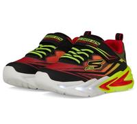 Skechers Sneaker Flex-Glow Ultra per ragazzi, nero/rosso, 11.5 Little Kid
