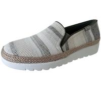Skechers Flexpadrille Hi - Sneaker da donna in tessuto a righe Gore, Oliva Multi, 36 EU