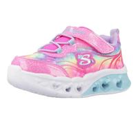 Skechers Flutter Heart Lights Groovy Swirl, Scarpe sportive Bambine e ragazze, Hot Pink Sparkle Mesh Lavender Trim, 21 EU
