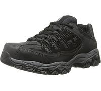 Skechers for Work 77055 Cankton Athletic - Sneaker da lavoro con punta in acciaio, grigio (Nero/carbone), 38.5 EU