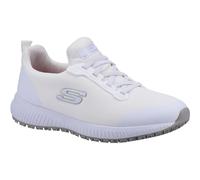 Skechers Donna Squad Sr Trainers, White Flat Knit, 39 EU