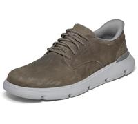 Skechers Garza Duran, Scarpe da Ginnastica Uomo, Dark Taupe Leather/Synthetic, 46 EU