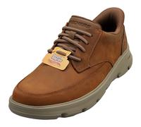 Skechers Sneaker Arch Fit Garza Uomo, Pelle Sintetica Marrone Scuro, 43 EU