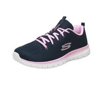 Skechers Scarpe da ginnastica Graceful Get Connected Donna Navy/Rosa Mesh Lacci 39 Vegan