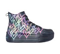 Skechers Girl's Hyperlift Ankle Boot, Multicolore, Nero, 4 UK