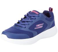 Skechers Girls, Sneaker Bambine e Ragazze, Navy Textile Pink Trim, 27.5 EU