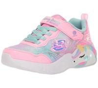 Skechers Girls, Sneaker Unisex - Bambini e Ragazzi, Pink Sparkle Mesh Turquoise Trim, 28.5 EU