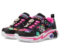 Skechers Girl's Twinkle Sparks Ombre Flutter Sneaker, Nero, 1.5 UK Child