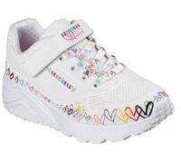 Skechers - Uno Lite - Heart Craze Goldcrown Bianco - Sneakers 34 Bianco
