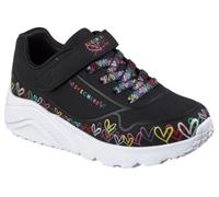 Skechers Scarpe da ginnastica Uno Lite Heart Craze Goldcrown Nero Taglia 31