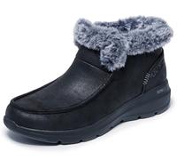 Skechers Glacial Ultra Cozy GetawayStivaletti da donna, Tessuto nero., 38 EU