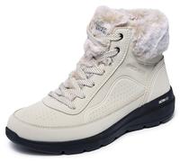 Skechers Donna On-the-GO Glacial Ultra - Mountain Muse Shoes in Naturale/Nero, Taglia 38, Vegan