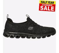 Skechers Glide Passo Donna Memoria Schiuma Scarpe da Ginnastica Nere