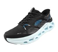 Skechers Glide-Step Altus Aphtur, Scarpe da Ginnastica Uomo, Black Knit/Aqua Pu, 42.5 EU