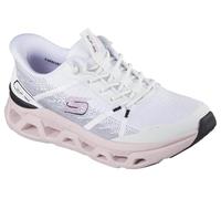 Skechers Donna Slip-ins: Glide-Step Altus - Fast Lane Sneaker in Bianco/Nero/Rosa, Taglia 41, Vegan, Lavabile in lavatrice
