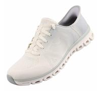 Skechers Glide-Step ExciteSneaker Donna, Maglia Bianca Grigia, 38.5 EU