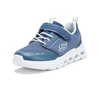 Skechers Glide-Step Flow - Scarpe da Ginnastica da Ragazzo, in Tessuto Blu Navy/Sintetico/Bordo Bianco, 40