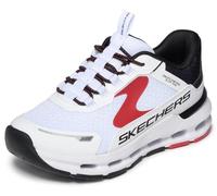 Skechers Glide-Step Plus Vista-Lane Sneaker, Bianco/Nero/Rosso, Taglia 38