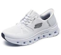 SKECHERS con Lacci Glide Passo Pro Tacco Cuscino Rete Donna Scarpe Bianco UK 3 -