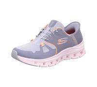 Skechers Glide-Step PRO, Scarpe da Ginnastica Donna, Grigio e Arancione, 39 EU