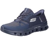 Skechers Glide-Step PRO - Sneaker da Donna, Senza Lacci, Senza Mani, Bordo in Rete Blu Scuro, 36.5 EU