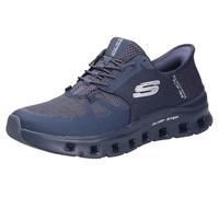 Skechers Glide-Step PRO - Sneaker da Donna, Senza Lacci, Senza Mani, Bordo in Rete Blu Scuro, 38.5 EU