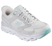 Skechers Glide-Step Sole Paradise Valley, Scarpe da Ginnastica Donna, Taupe Leather/Synthetic/Multi Textile, 36.5 EU