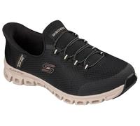 Skechers Glide-Step-Vibey - Sneaker da Donna, Senza Lacci, Mani libere, Bknt=Nero/Naturale, 38 EU