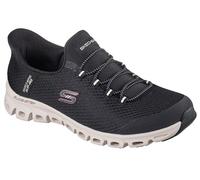 Skechers Glide-Step-Vibey - Sneaker da Donna, Senza Lacci, Mani libere, Bknt=Nero/Naturale, 42 EU