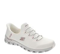 Skechers Glide-Step-Vibey - Sneaker da Donna, Senza Lacci, Mani libere, Gufo = Bianco Sporco/Verde, 37 EU