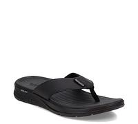 Skechers Go Coerent - Infradito da uomo, per atletica, spiaggia, doccia, pantofole, infradito, Sintetico nero., 44 EU