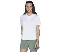 Skechers Polo Go Dri Swift Club, Bianco/Giardino opulento, M Donna